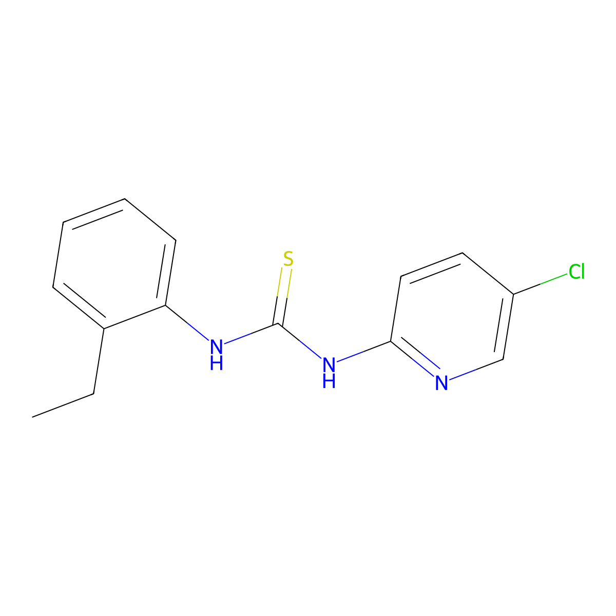 1-(5-Chloropyridin-2-yl)-3-(2-ethylphenyl)thiourea molecular structure, CAS 670230-00-9