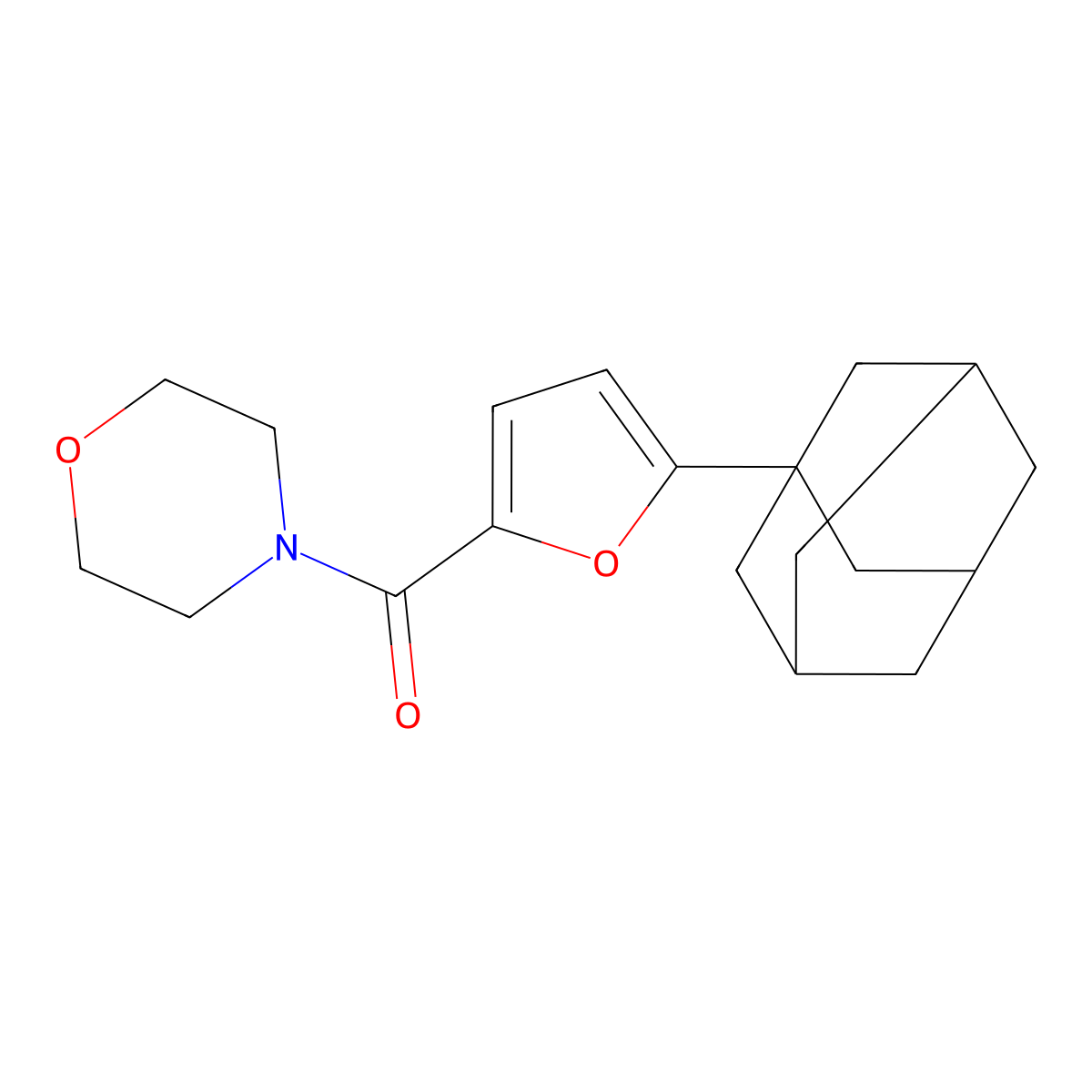 4-[5-(1-Adamantyl)-2-furoyl]morpholine molecular structure, CAS 670230-58-7
