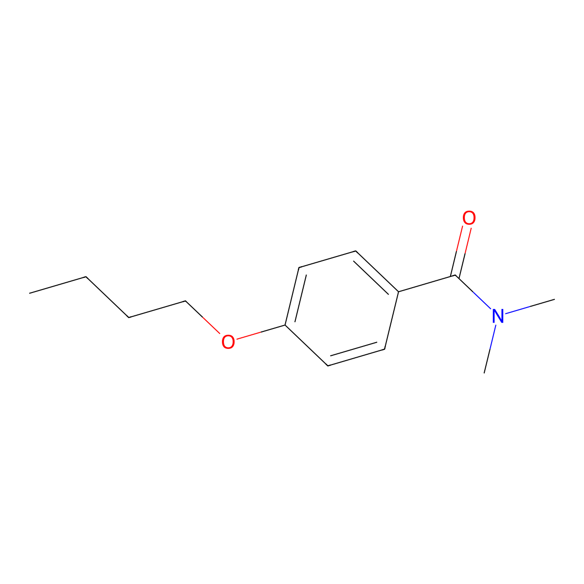 4-Butoxy-N,N-dimethylbenzamide molecular structure, CAS 67024-50-4