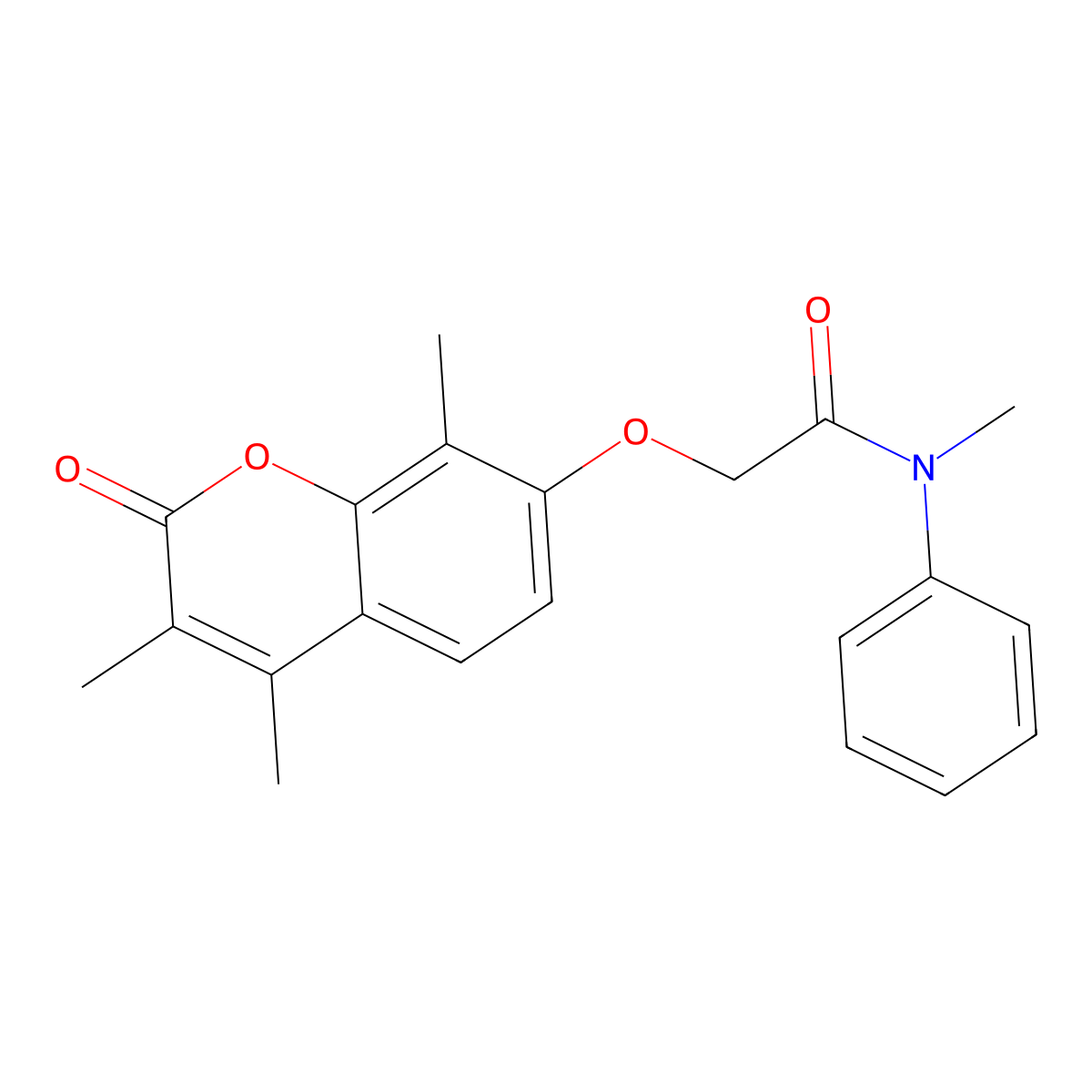 N-methyl-N-phenyl-2-[(3,4,8-trimethyl-2-oxo-2H-chromen-7-yl)oxy]acetamide molecular structure, CAS 670242-36-1