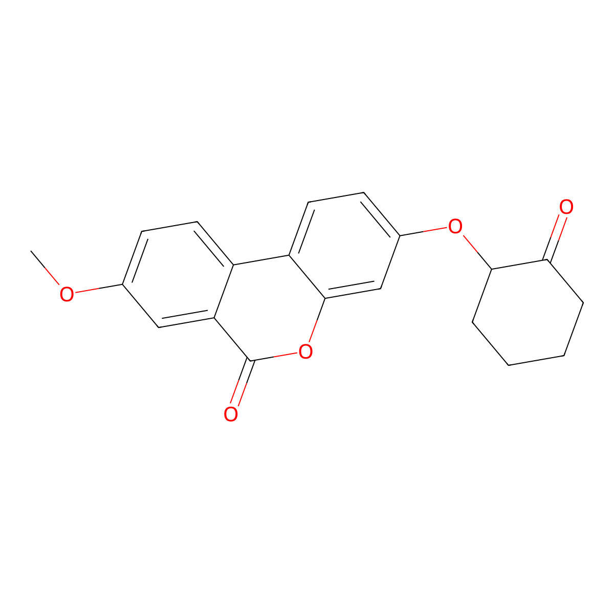 8-Methoxy-3-(2-oxocyclohexyl)oxybenzo[c]chromen-6-one molecular structure, CAS 670242-80-5