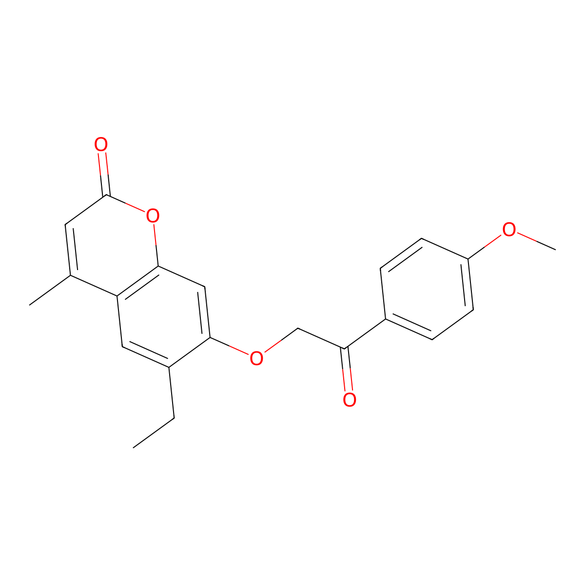 6-ethyl-7-[2-(4-methoxyphenyl)-2-oxoethoxy]-4-methyl-2H-chromen-2-one molecular structure, CAS 670243-54-6