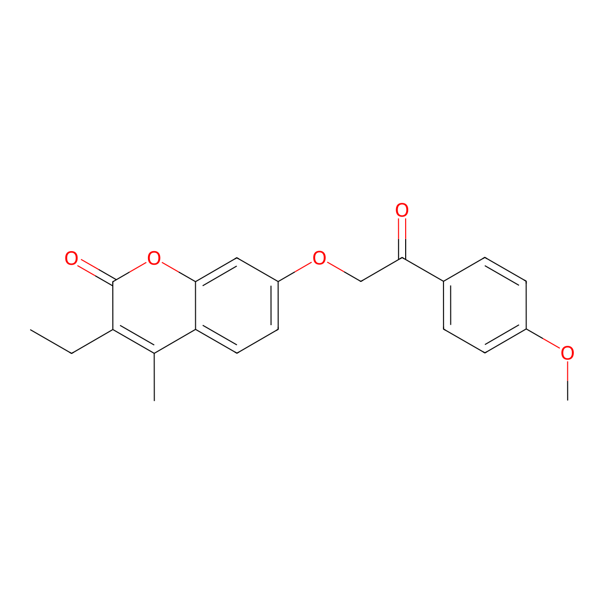 3-ethyl-7-[2-(4-methoxyphenyl)-2-oxoethoxy]-4-methyl-2H-chromen-2-one molecular structure, CAS 670243-97-7