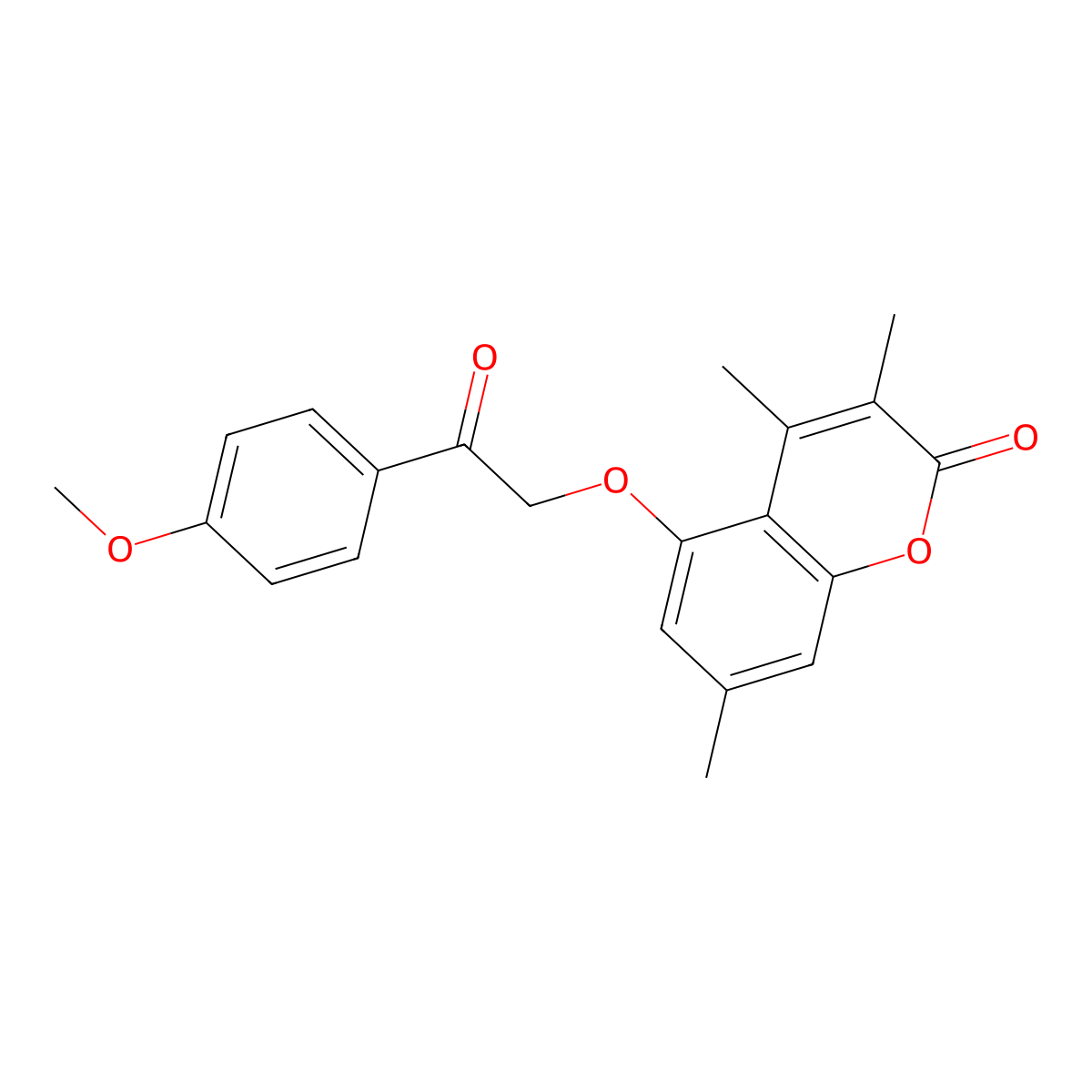 5-[2-(4-methoxyphenyl)-2-oxoethoxy]-3,4,7-trimethyl-2H-chromen-2-one molecular structure, CAS 670244-16-3