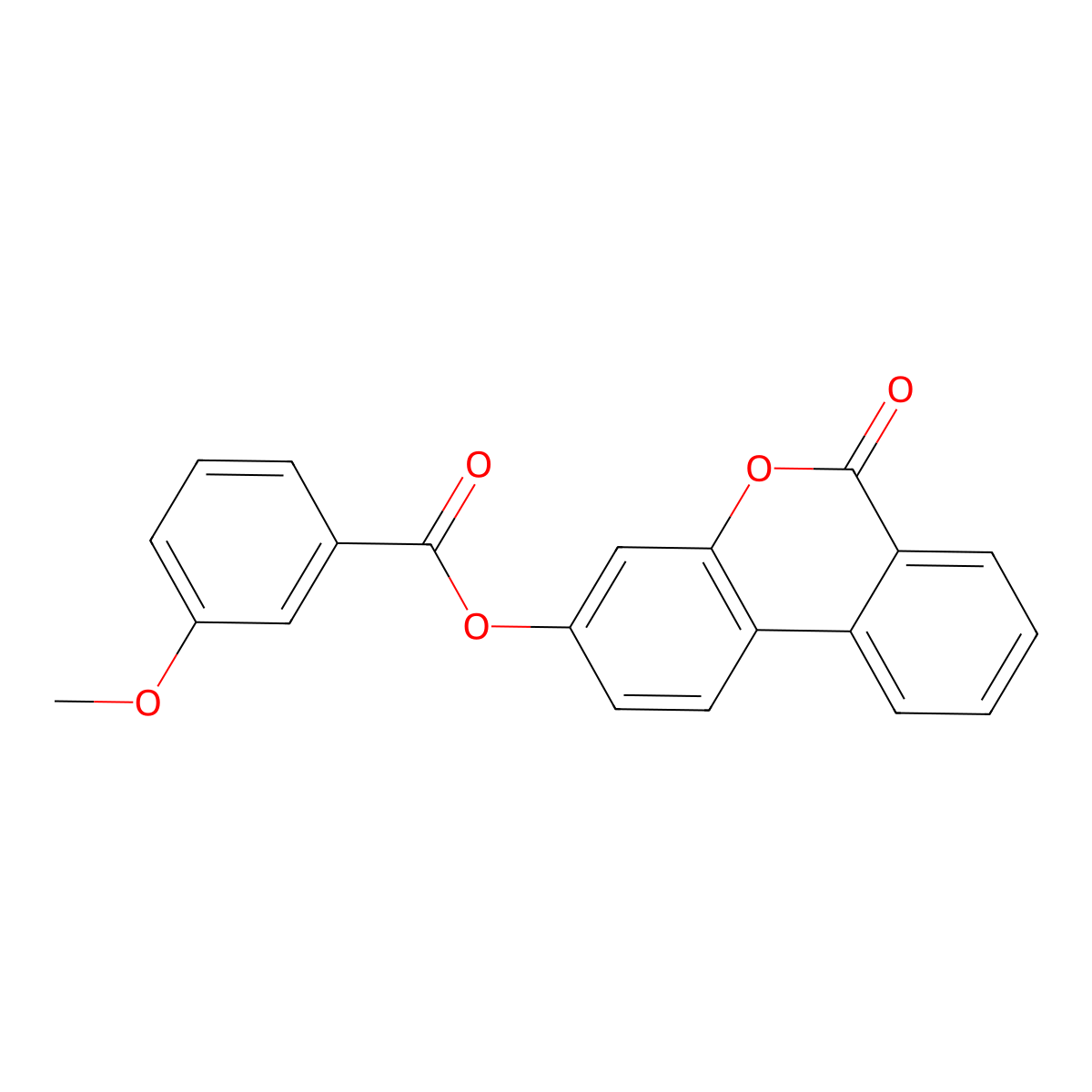 6-oxo-6H-benzo[c]chromen-3-yl 3-methoxybenzoate molecular structure, CAS 670244-76-5