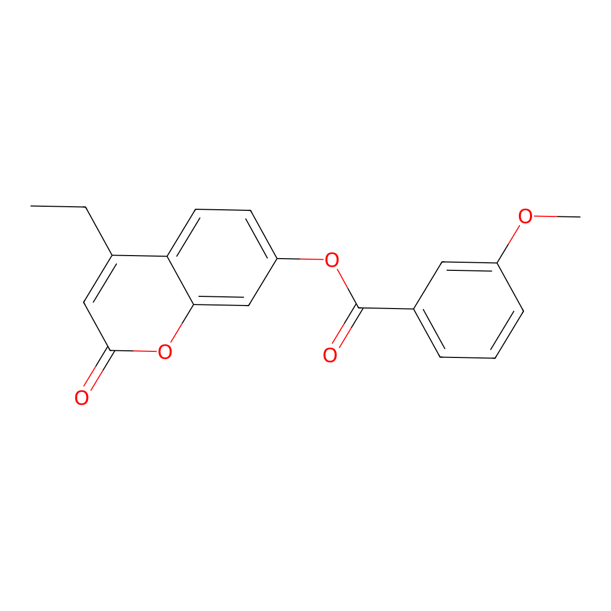 4-ethyl-2-oxo-2H-chromen-7-yl 3-methoxybenzoate molecular structure, CAS 670244-92-5