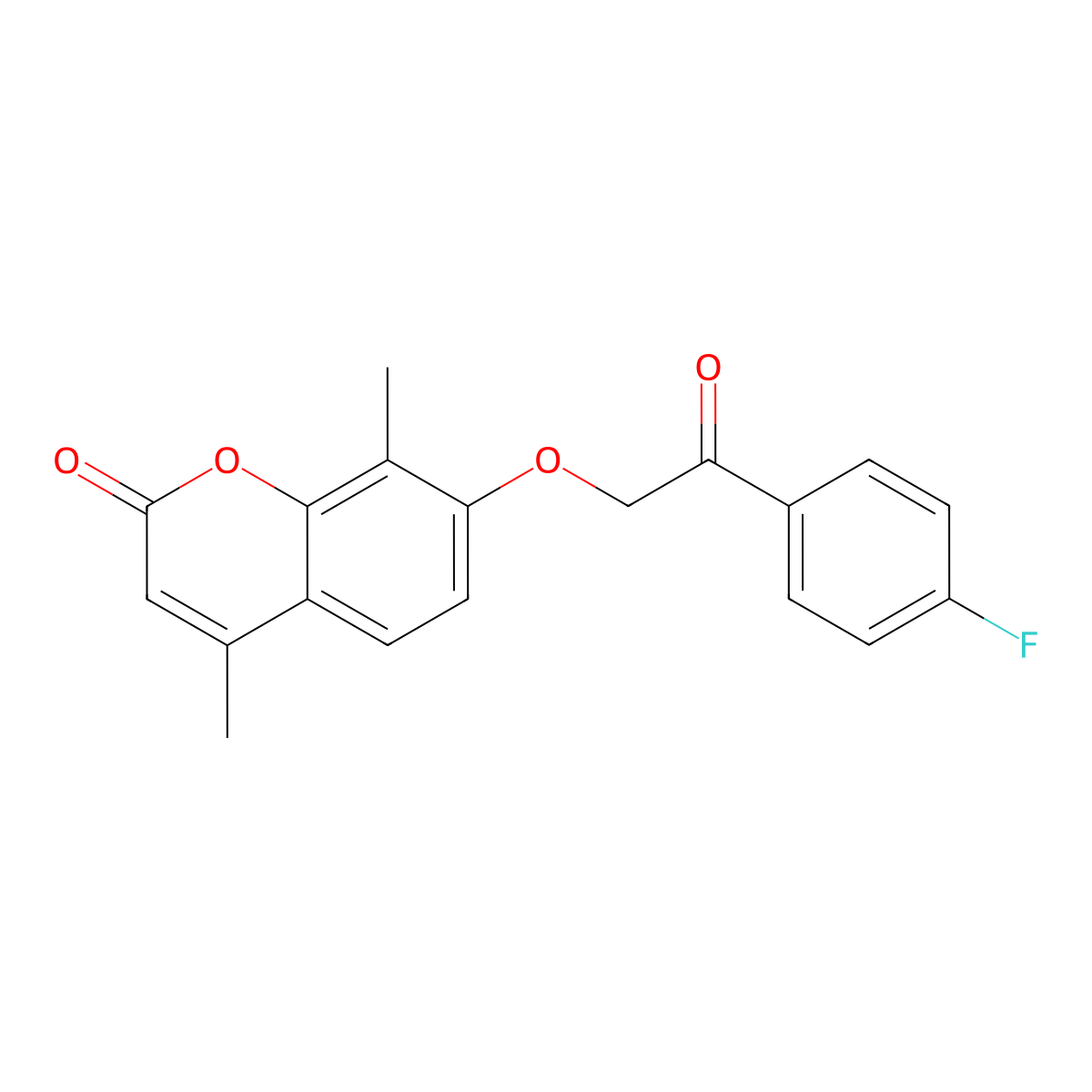 7-[2-(4-fluorophenyl)-2-oxoethoxy]-4,8-dimethyl-2H-chromen-2-one molecular structure, CAS 670245-20-2