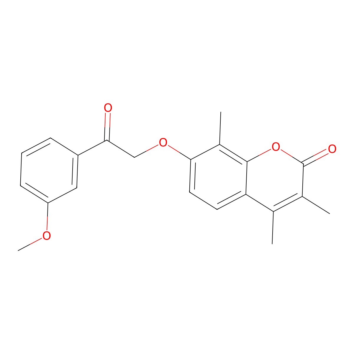 7-[2-(3-methoxyphenyl)-2-oxoethoxy]-3,4,8-trimethyl-2H-chromen-2-one molecular structure, CAS 670245-76-8