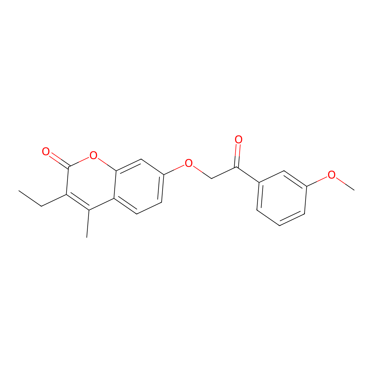 3-ethyl-7-[2-(3-methoxyphenyl)-2-oxoethoxy]-4-methyl-2H-chromen-2-one molecular structure, CAS 670245-80-4