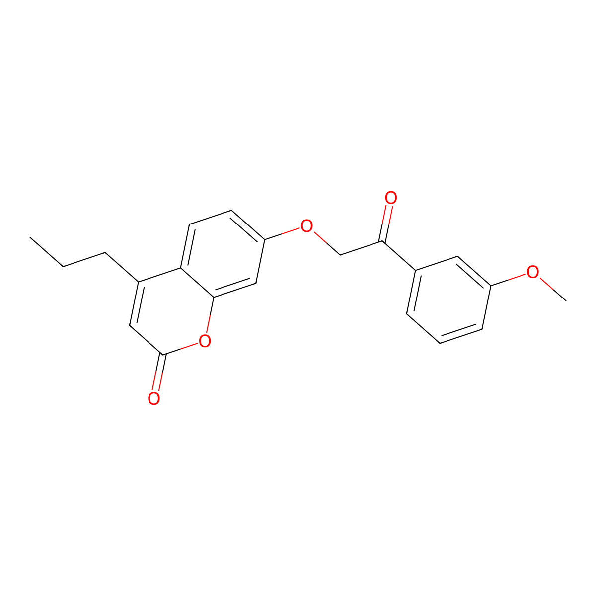 7-[2-(3-methoxyphenyl)-2-oxoethoxy]-4-propyl-2H-chromen-2-one molecular structure, CAS 670245-83-7