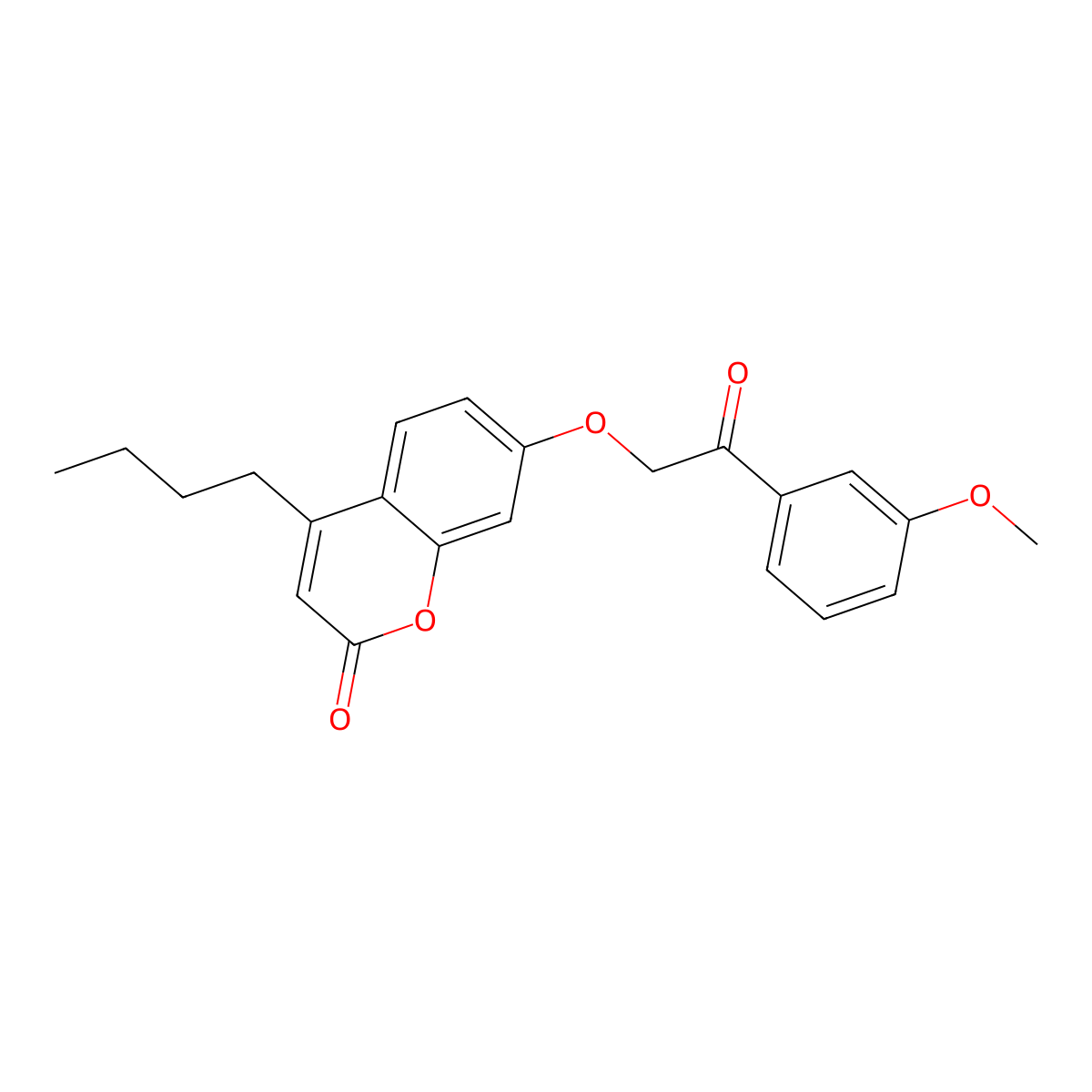 4-butyl-7-[2-(3-methoxyphenyl)-2-oxoethoxy]-2H-chromen-2-one molecular structure, CAS 670245-84-8