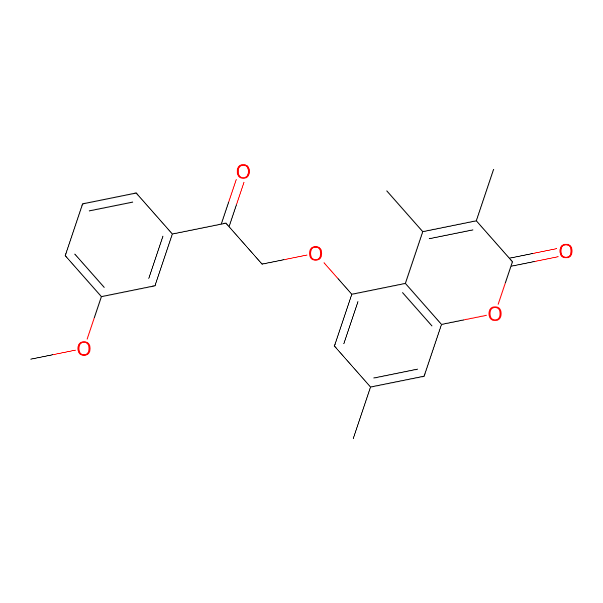 5-[2-(3-methoxyphenyl)-2-oxoethoxy]-3,4,7-trimethyl-2H-chromen-2-one molecular structure, CAS 670245-89-3