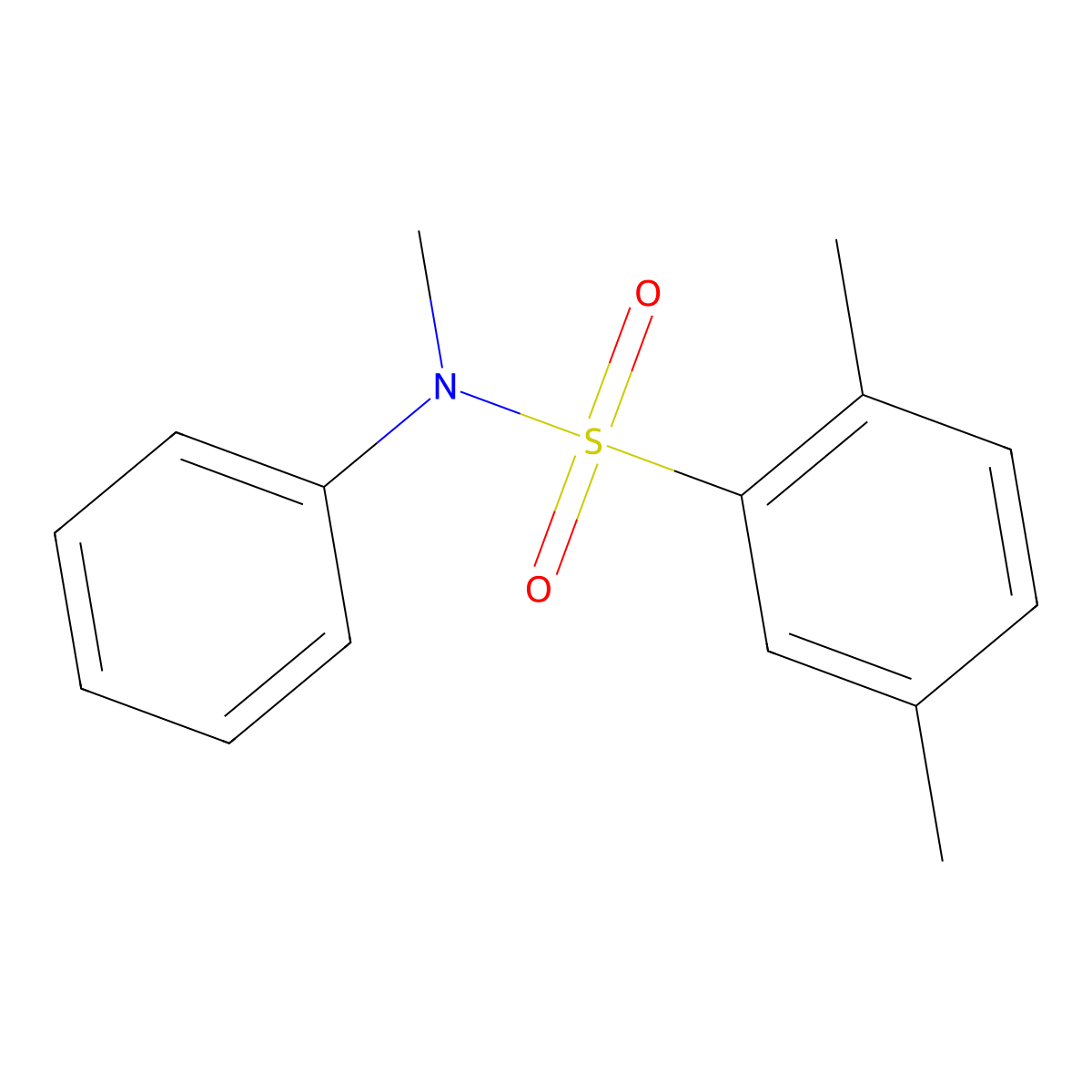 N,2,5-trimethyl-N-phenylbenzenesulfonamide molecular structure, CAS 670255-42-2