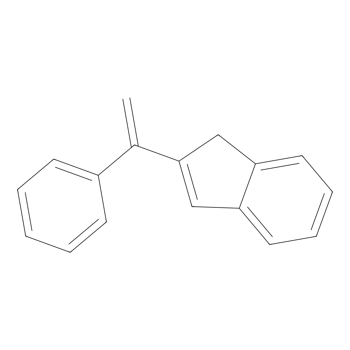 2-(1-Phenylethenyl)-1H-indene molecular structure, CAS 670256-57-2