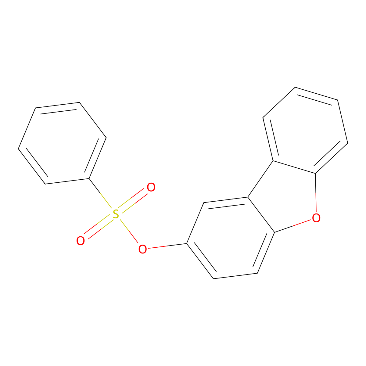 Dibenzofuran-2-yl benzenesulfonate molecular structure, CAS 670258-86-3
