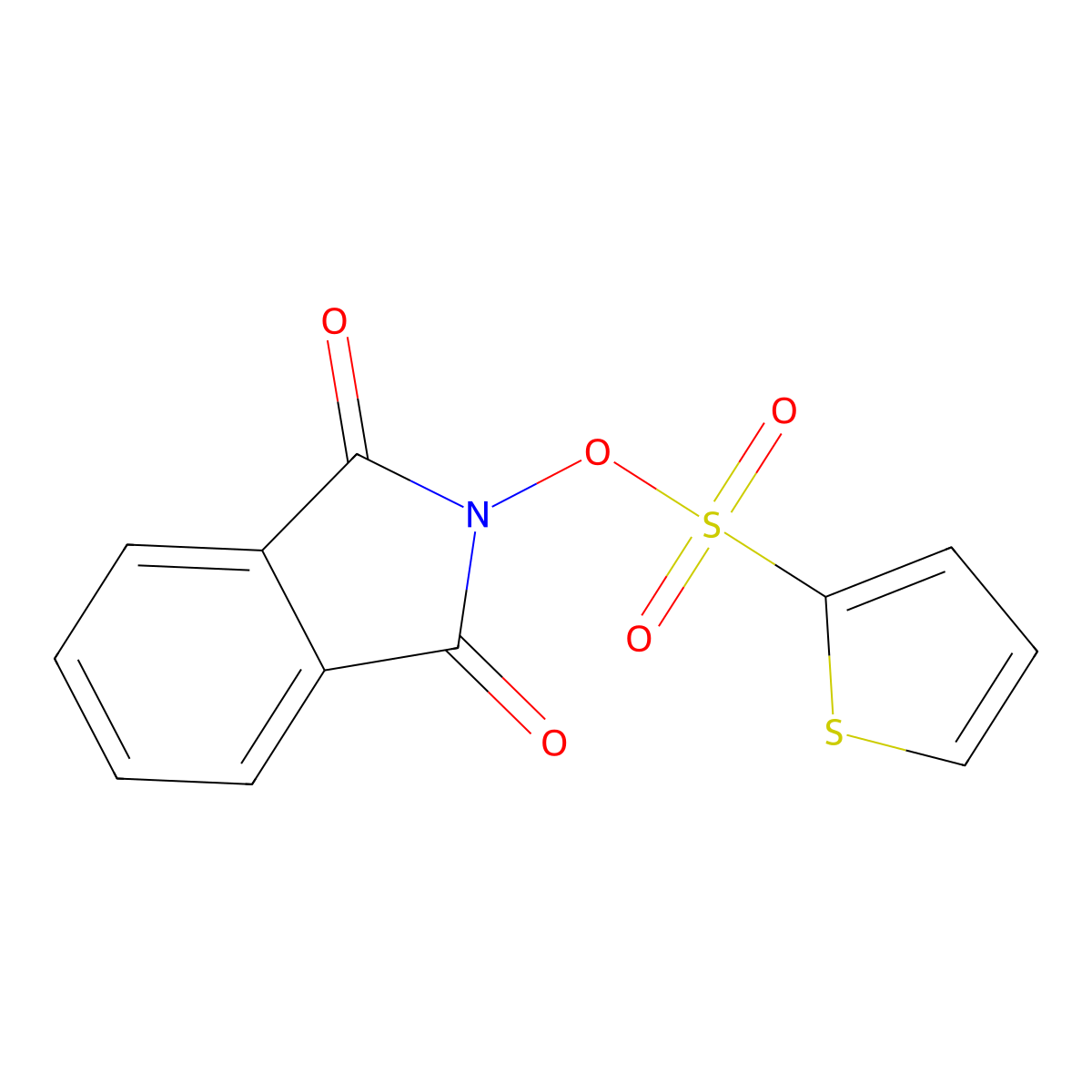 1,3-Dioxoisoindolin-2-yl thiophene-2-sulfonate molecular structure, CAS 670259-26-4