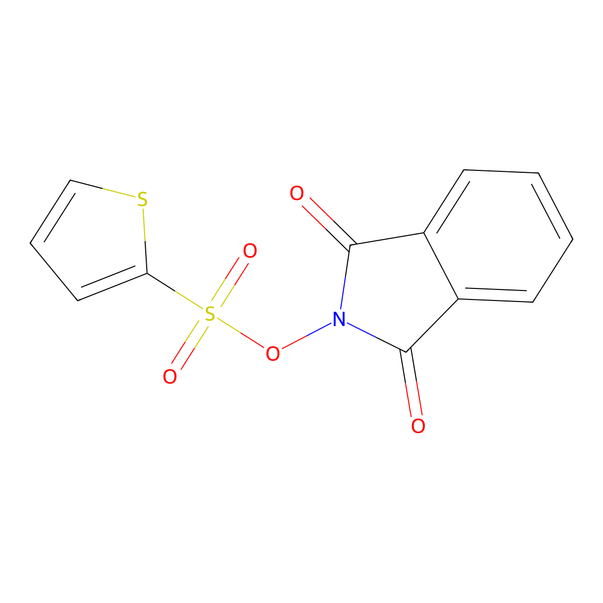 1,3-Dioxoisoindolin-2-yl thiophene-2-sulfonate molecular structure, CAS 670259-26-4