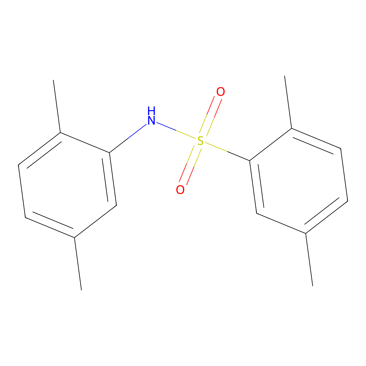 N-(2,5-dimethylphenyl)-2,5-dimethylbenzenesulfonamide molecular structure, CAS 670259-28-6