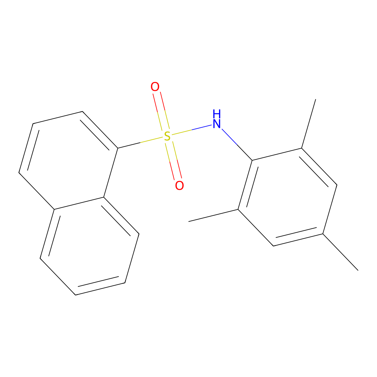 N-mesityl-1-naphthalenesulfonamide molecular structure, CAS 670259-79-7
