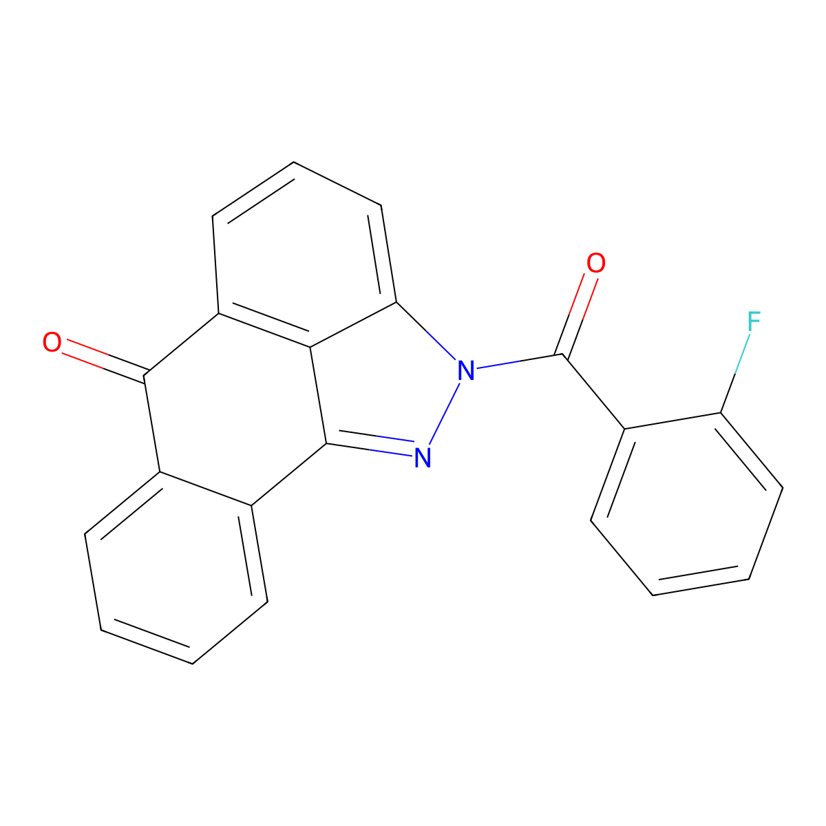 2-(2-fluorobenzoyl)dibenzo[cd,g]indazol-6(2H)-one molecular structure, CAS 670266-42-9