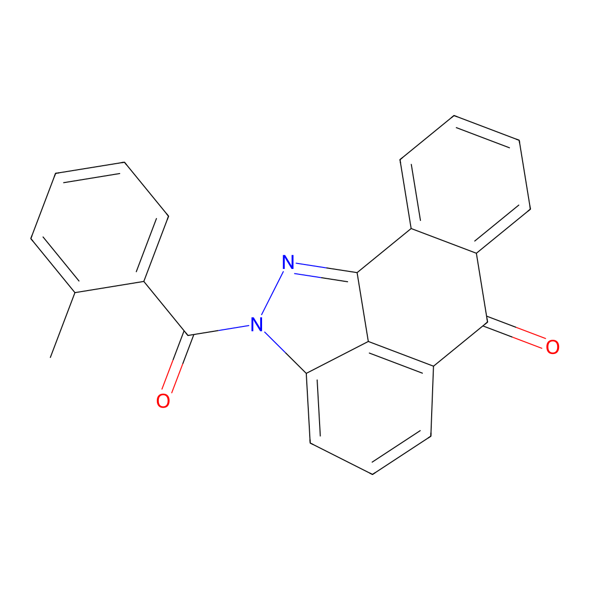 2-(2-methylbenzoyl)dibenzo[cd,g]indazol-6(2H)-one molecular structure, CAS 670266-43-0