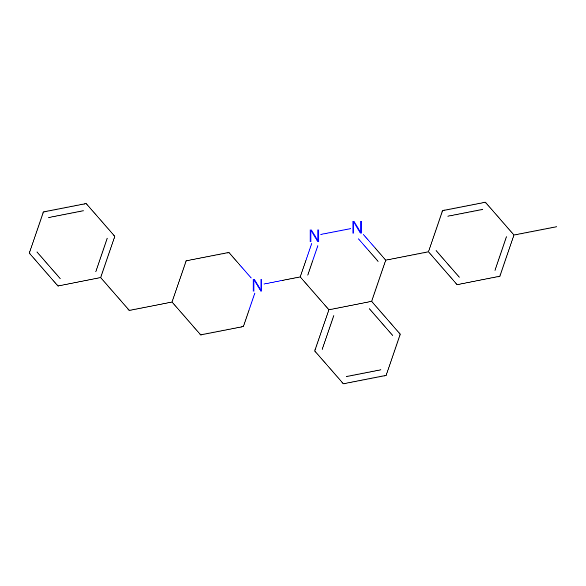 1-(4-Benzylpiperidin-1-yl)-4-(4-methylphenyl)phthalazine molecular structure, CAS 670268-31-2