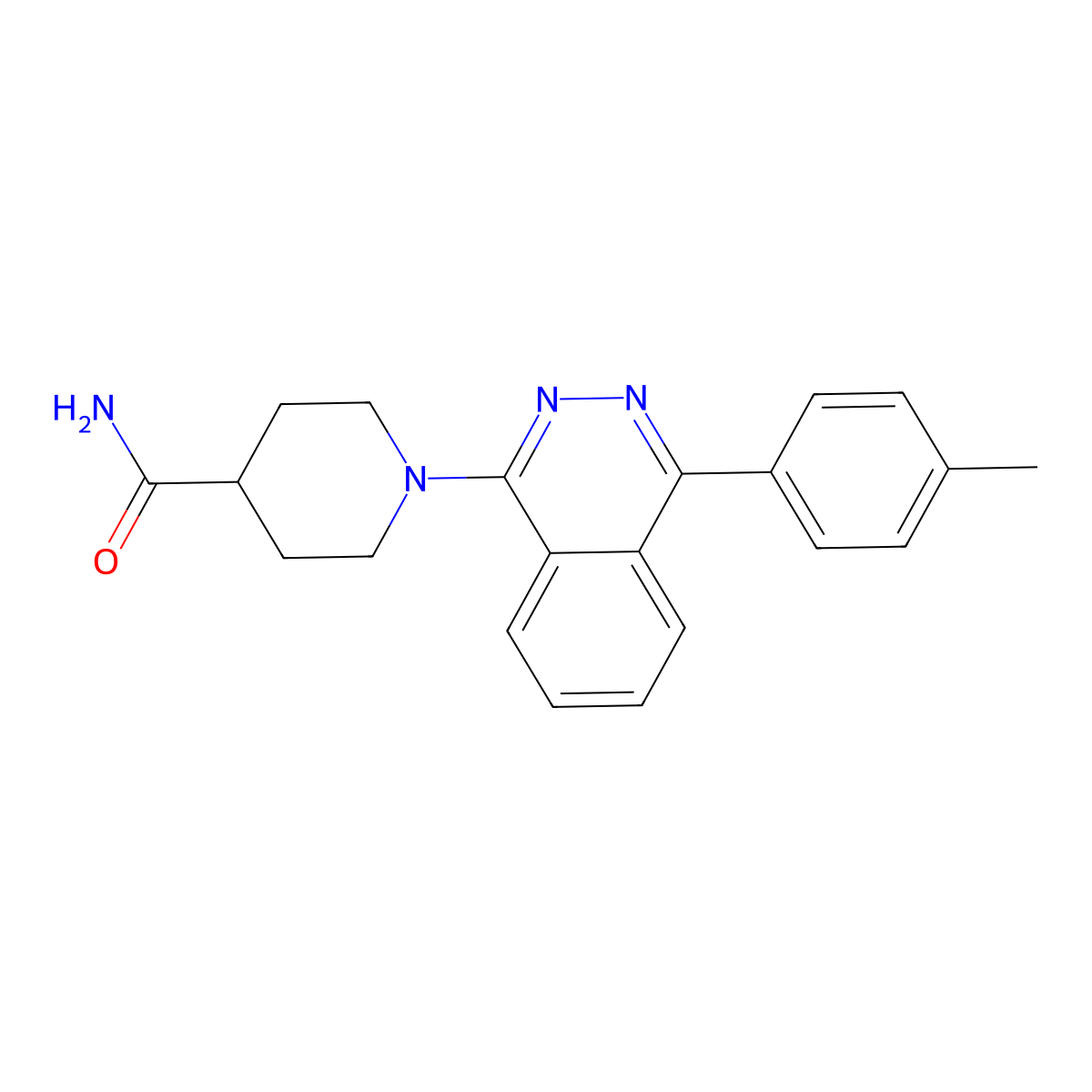 1-[4-(4-Methylphenyl)phthalazin-1-yl]piperidine-4-carboxamide molecular structure, CAS 670269-90-6