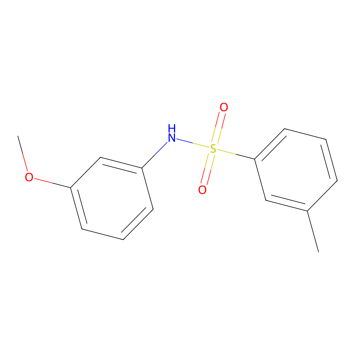 N-(3-methoxyphenyl)-3-methylbenzenesulfonamide molecular structure, CAS 670271-51-9