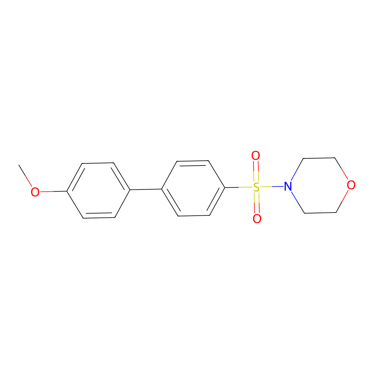 4-{[4-(4-Methoxyphenyl)phenyl]sulfonyl}morpholine molecular structure, CAS 670272-13-6