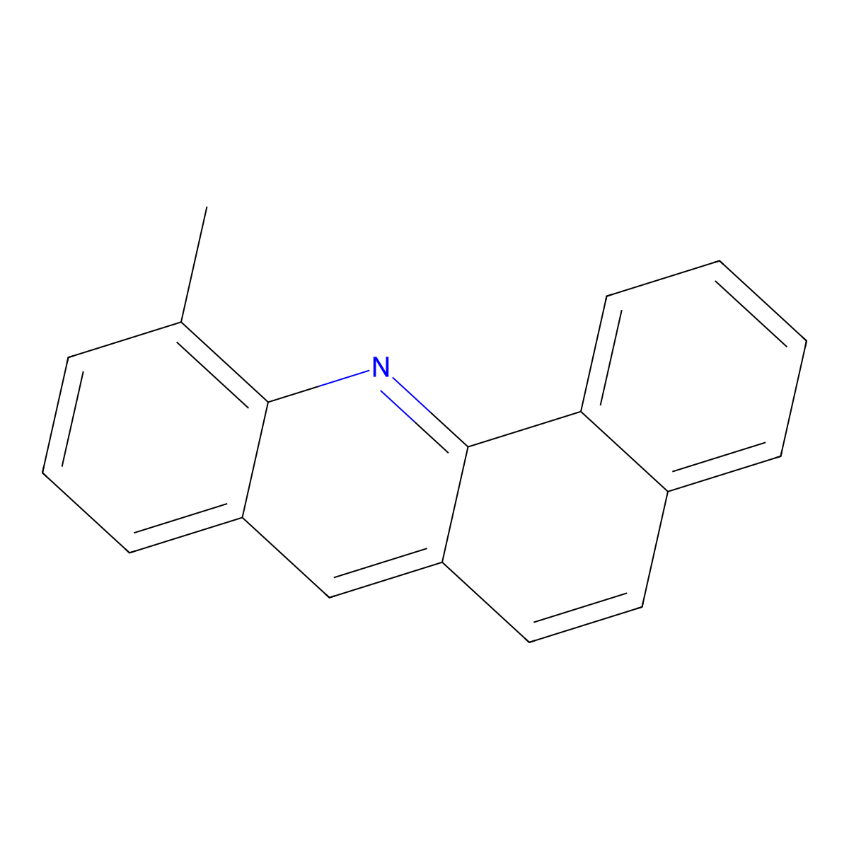 Benz(C)acridine, 11-methyl- molecular structure, CAS 67028-20-0