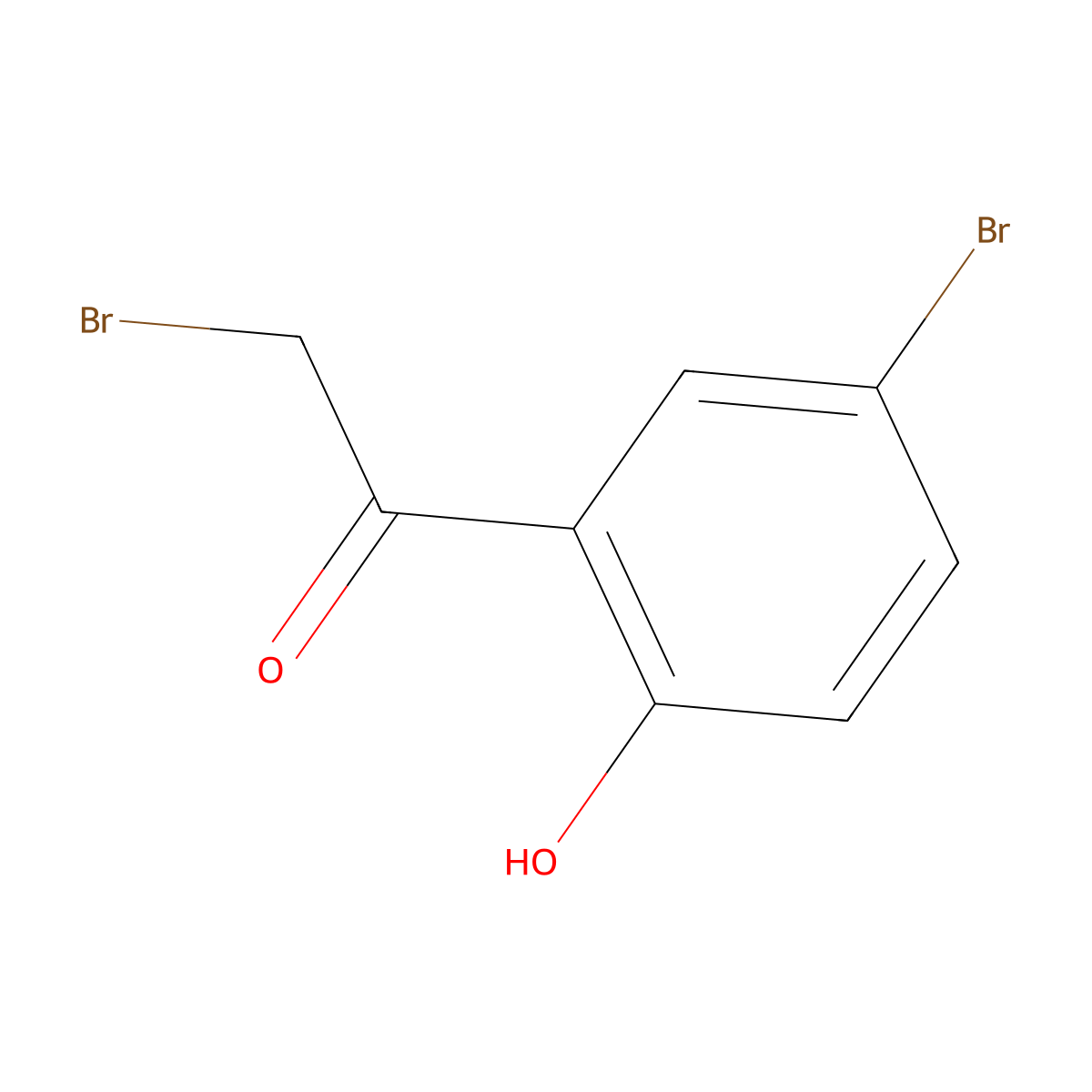 2,5'-Dibromo-2'-hydroxyacetophenone molecular structure, CAS 67029-74-7
