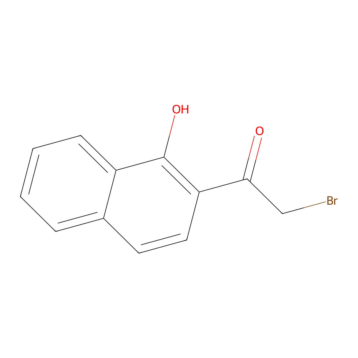 2-Bromo-1-(1-hydroxynaphthalen-2-YL)ethanone molecular structure, CAS 67029-82-7