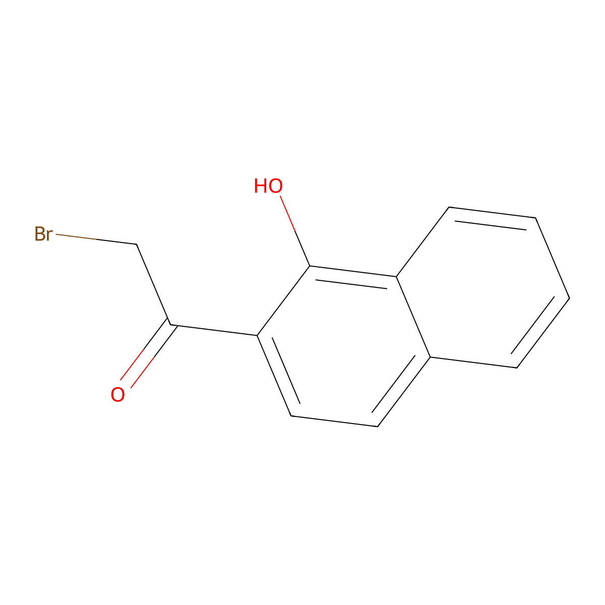 2-Bromo-1-(1-hydroxynaphthalen-2-YL)ethanone molecular structure, CAS 67029-82-7
