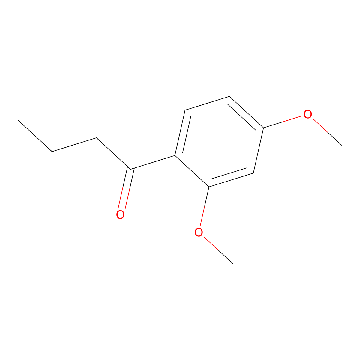 1-(2,4-Dimethoxyphenyl)butan-1-one molecular structure, CAS 6703-00-0