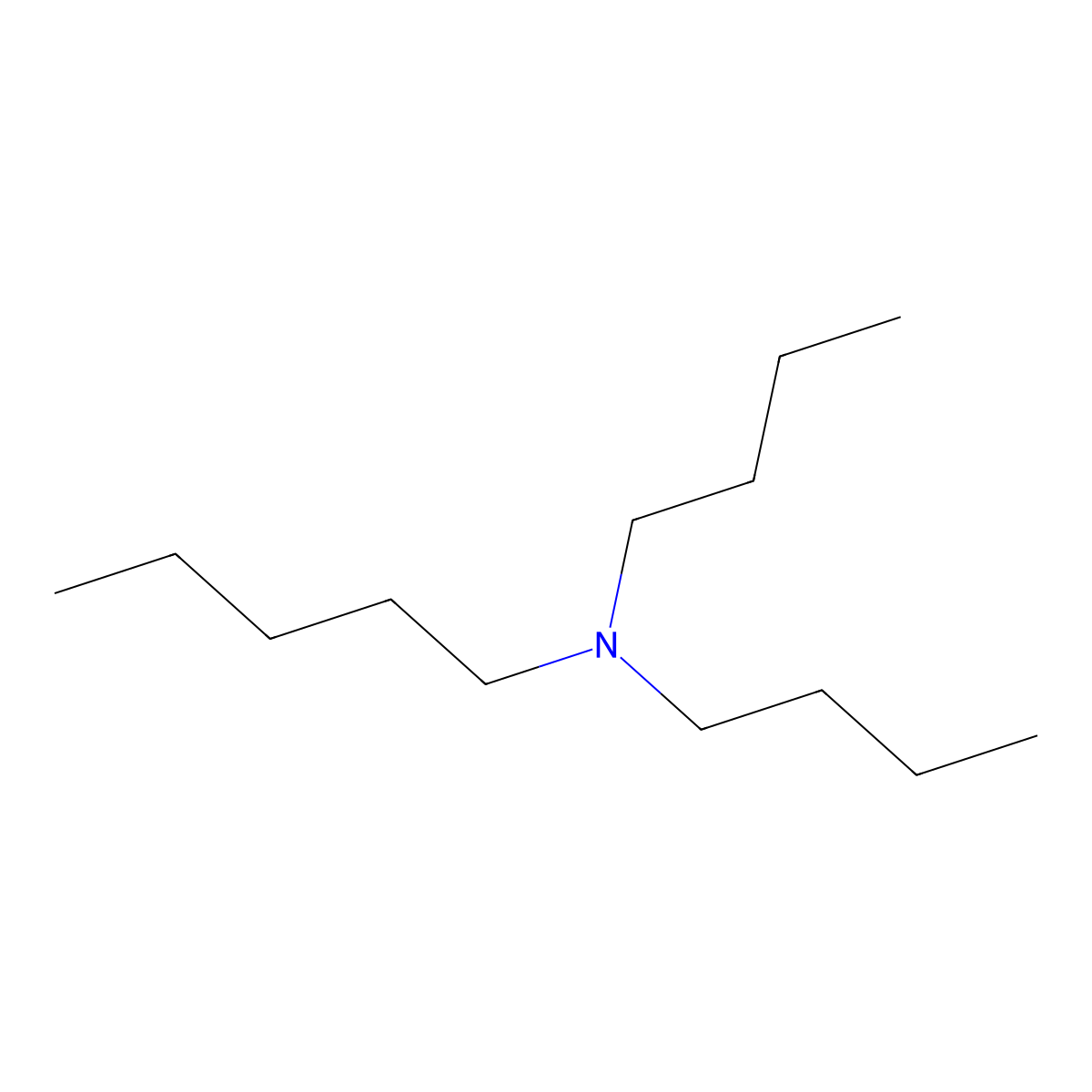 Dibutylpentylamine molecular structure, CAS 6703-22-6