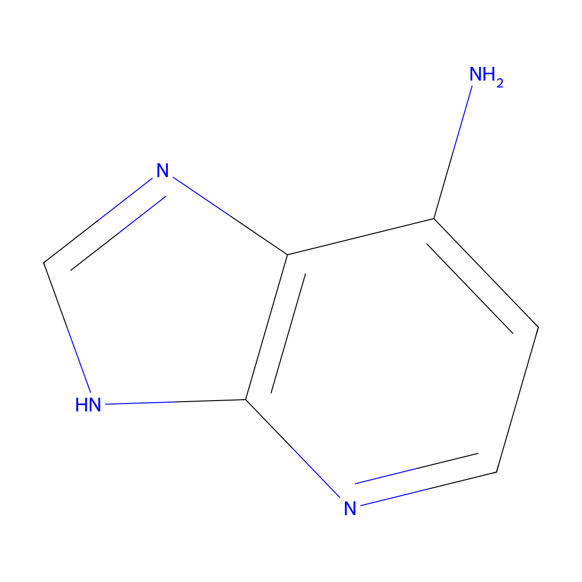 3H-imidazo(4,5-b)pyridin-7-amine molecular structure, CAS 6703-44-2