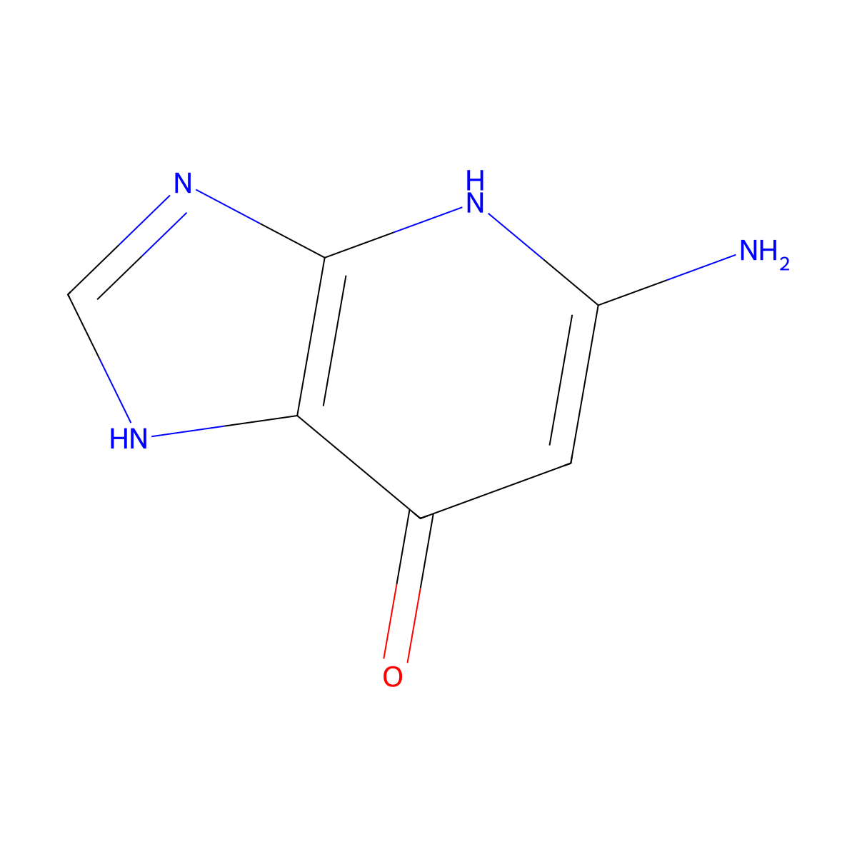 5-Amino-1H-imidazo[4,5-b]pyridin-7(4H)-one molecular structure, CAS 6703-48-6