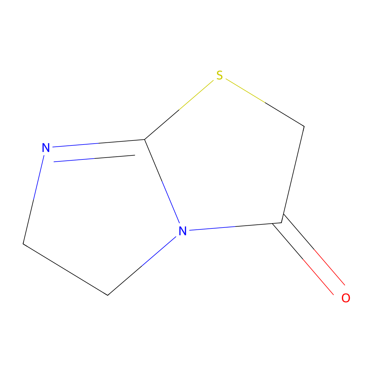 2,3-Ethylenepseudothiohydantoin molecular structure, CAS 6703-51-1