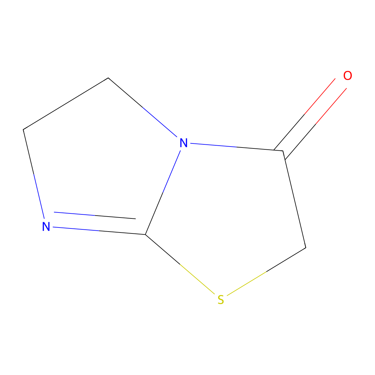 2,3-Ethylenepseudothiohydantoin molecular structure, CAS 6703-51-1