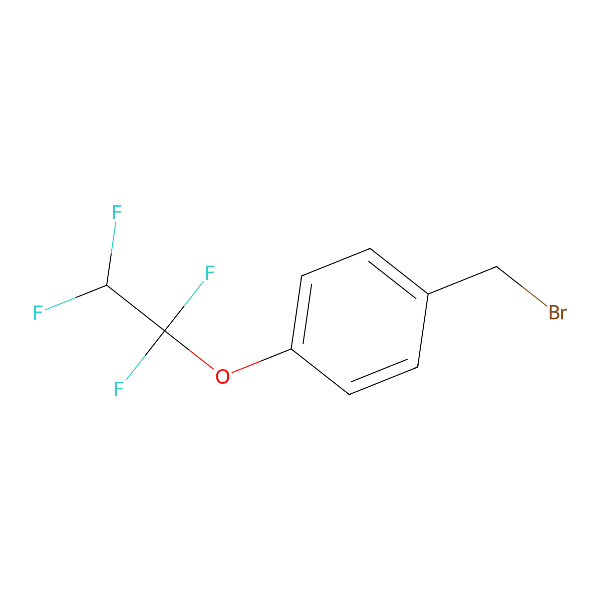 1-(Bromomethyl)-4-(1,1,2,2-tetrafluoroethoxy)benzene molecular structure, CAS 67033-41-4
