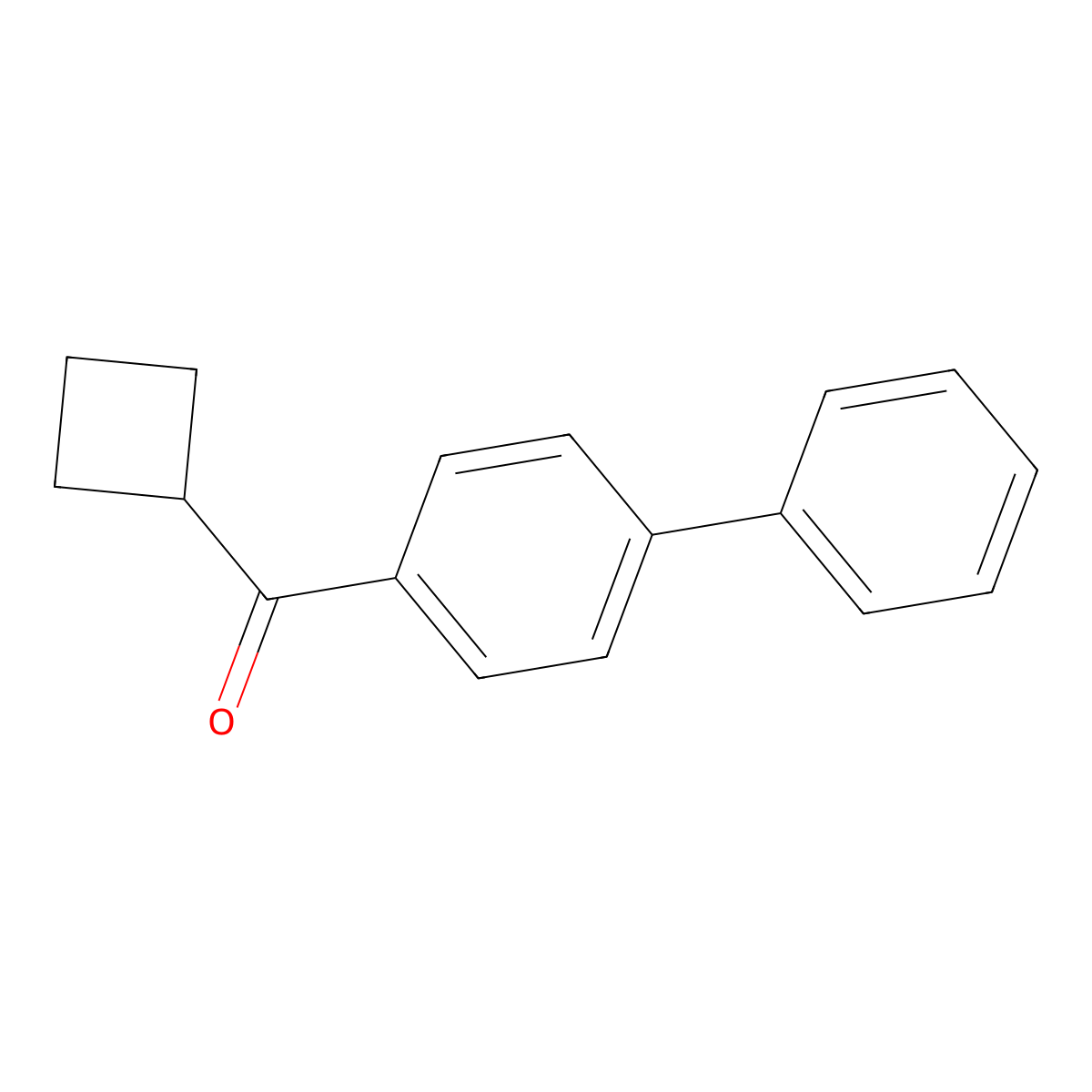 4-Biphenylyl(cyclobutyl)methanone molecular structure, CAS 67035-90-9