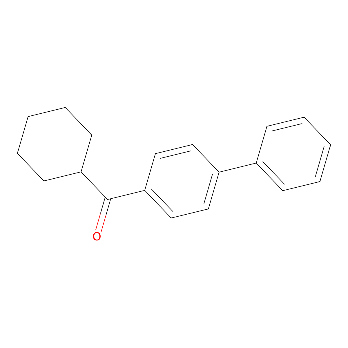 Cyclohexyl-(4-phenylphenyl)methanone molecular structure, CAS 67035-92-1