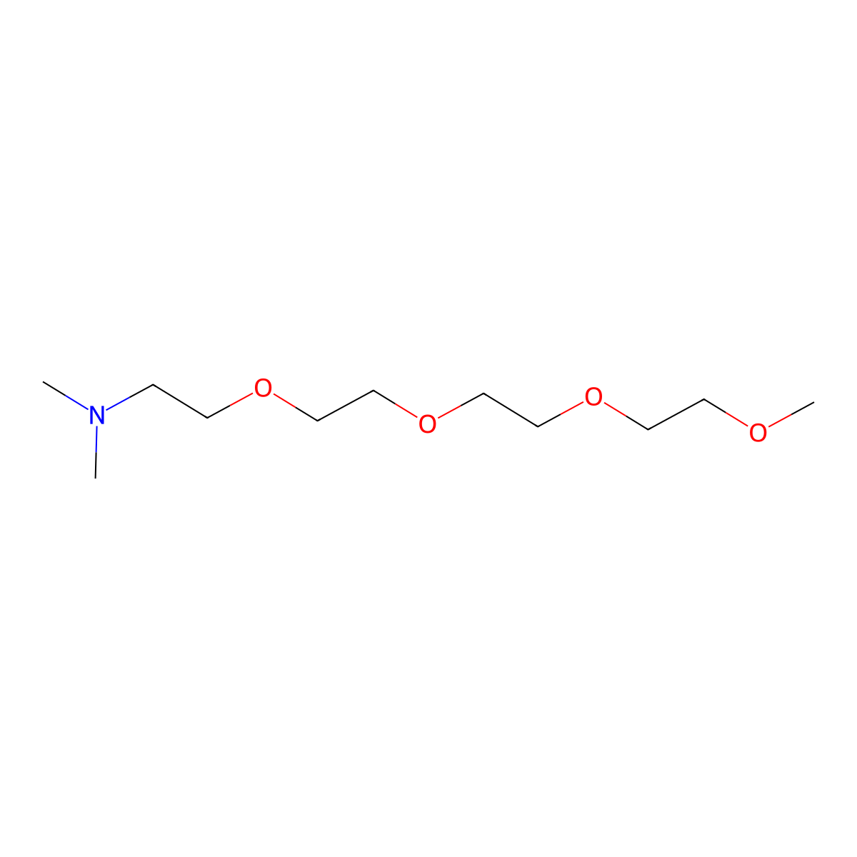 (2-{2-[2-(2-Methoxyethoxy)ethoxy]ethoxy}ethyl)dimethylamine molecular structure, CAS 67036-03-7
