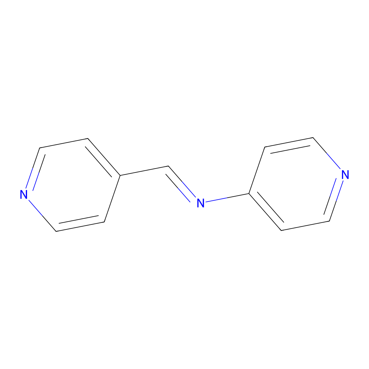 (E)-N,1-Di(pyridin-4-yl)methanimine molecular structure, CAS 67038-99-7