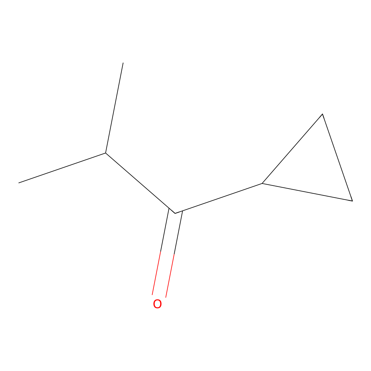 1-Cyclopropyl-2-methylpropan-1-one molecular structure, CAS 6704-20-7