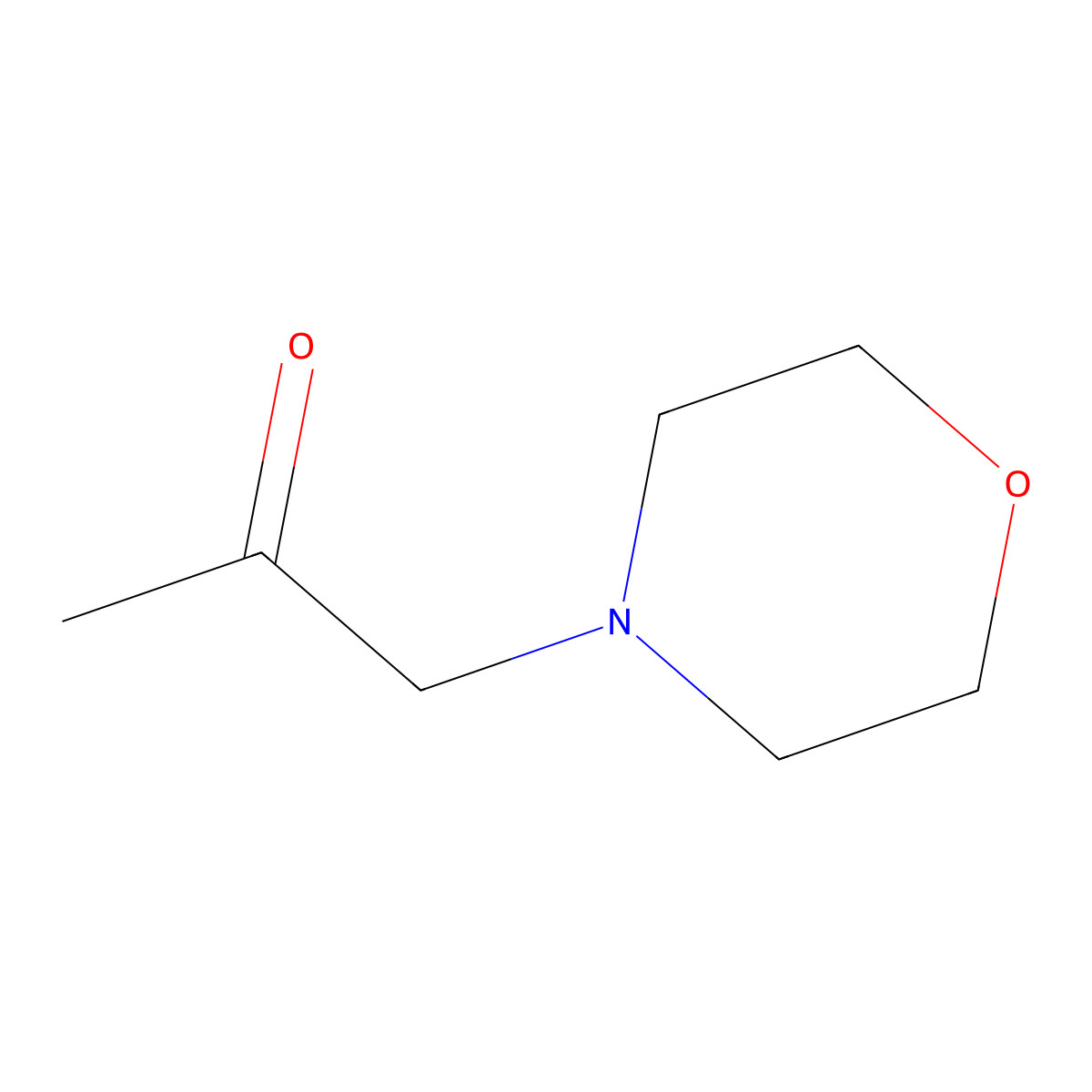 1-(4-Morpholinyl)acetone molecular structure, CAS 6704-35-4