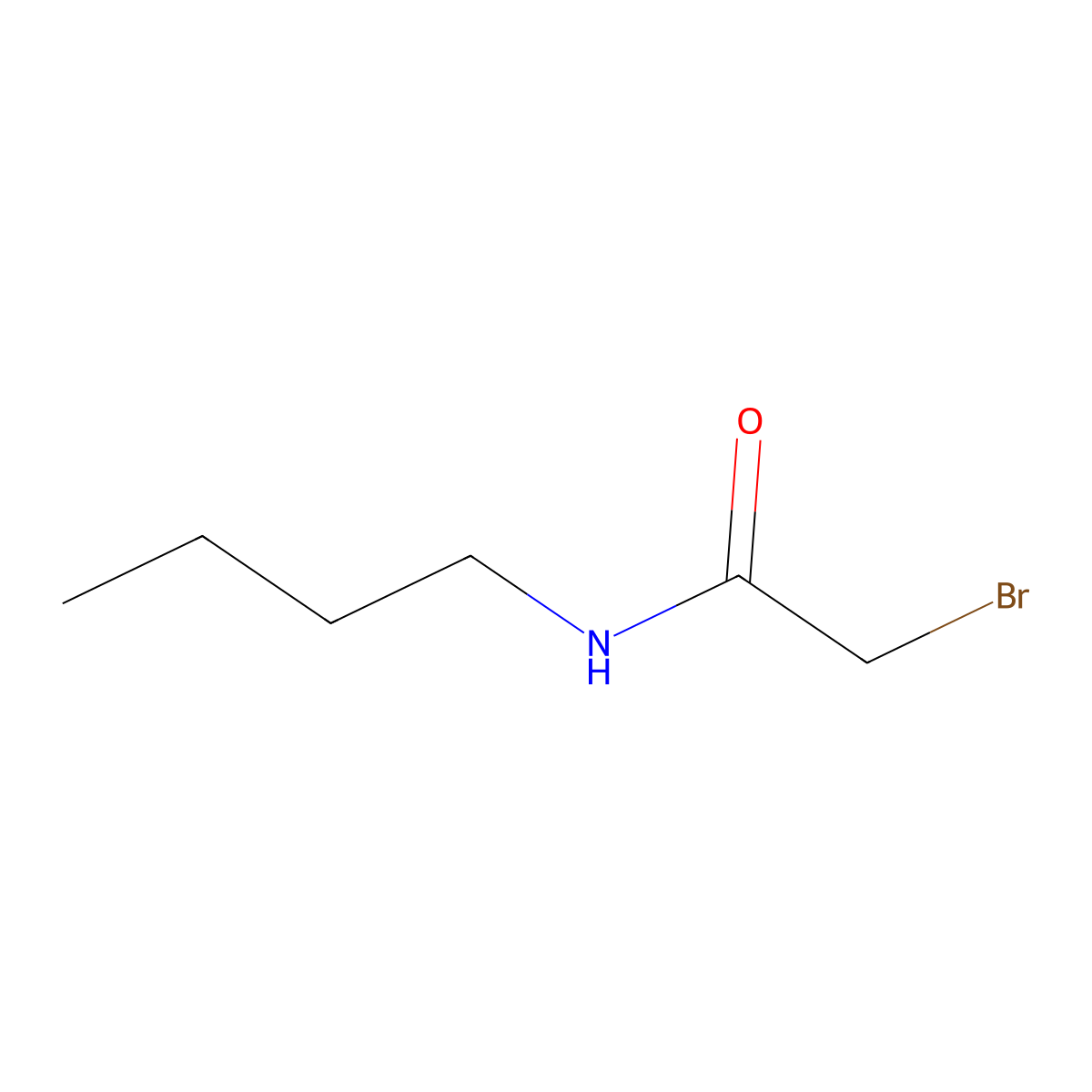 2-Bromo-N-butylacetamide molecular structure, CAS 67056-04-6