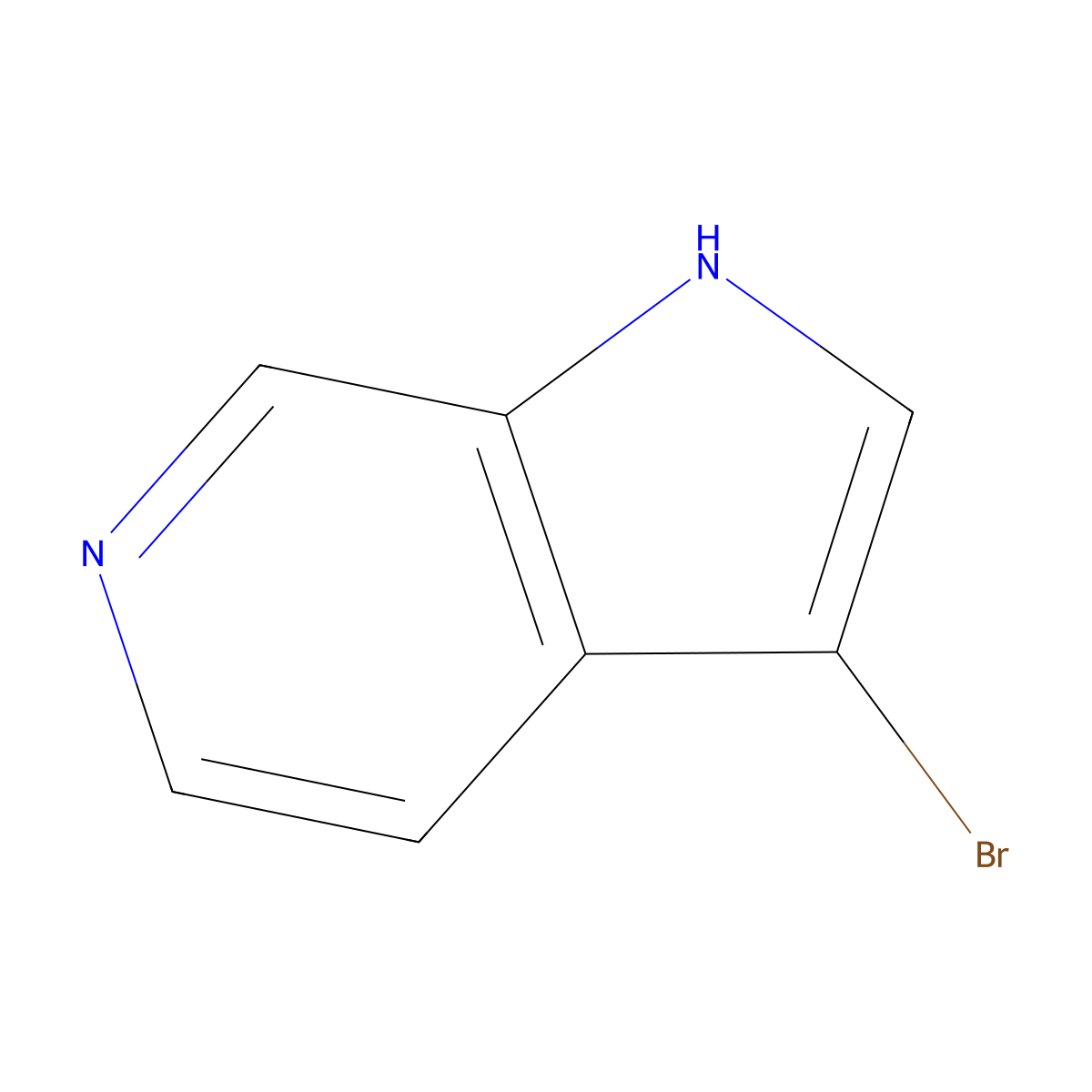 3-Bromo-1H-pyrrolo[2,3-c]pyridine molecular structure, CAS 67058-76-8