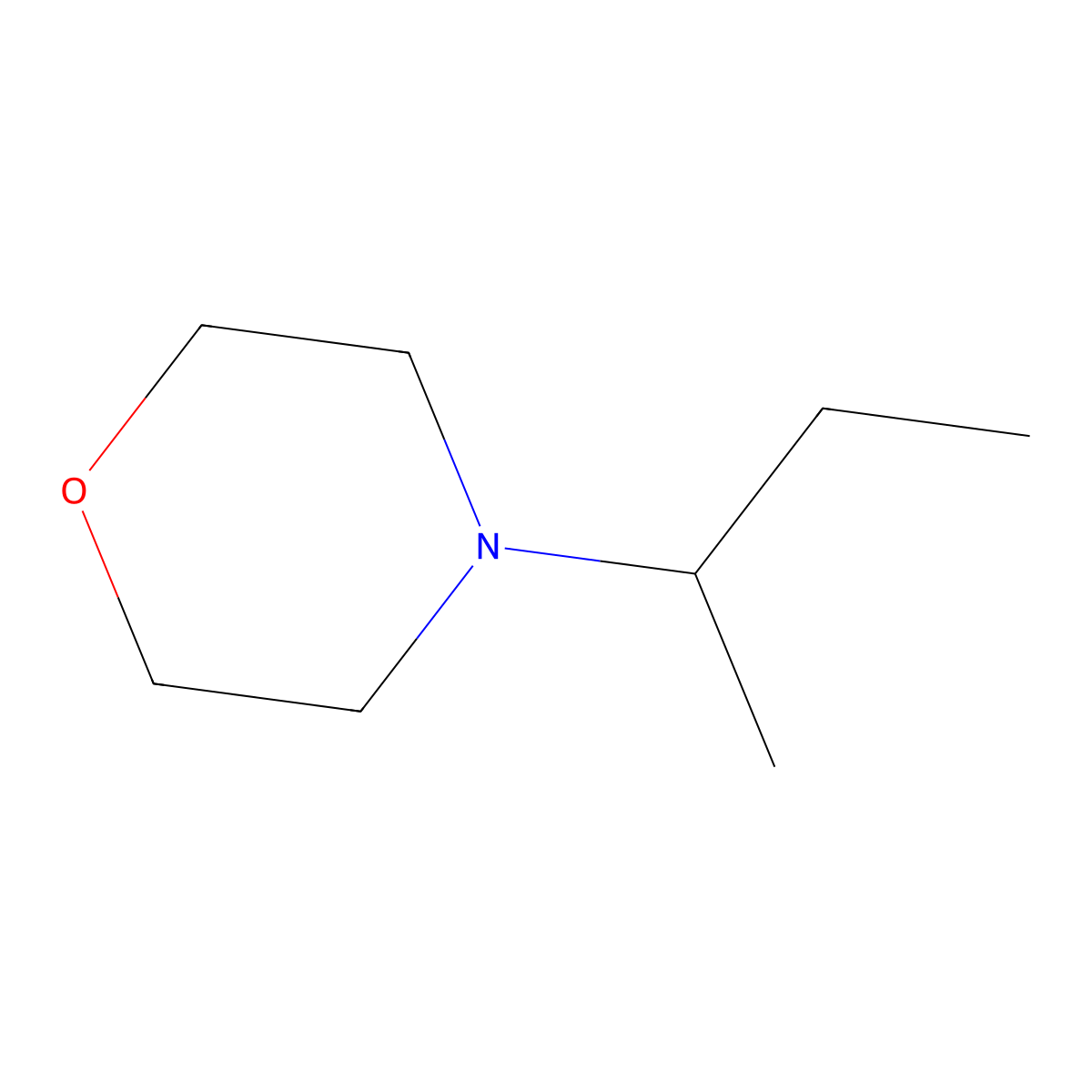 4-Sec-butylmorpholine molecular structure, CAS 67061-36-3