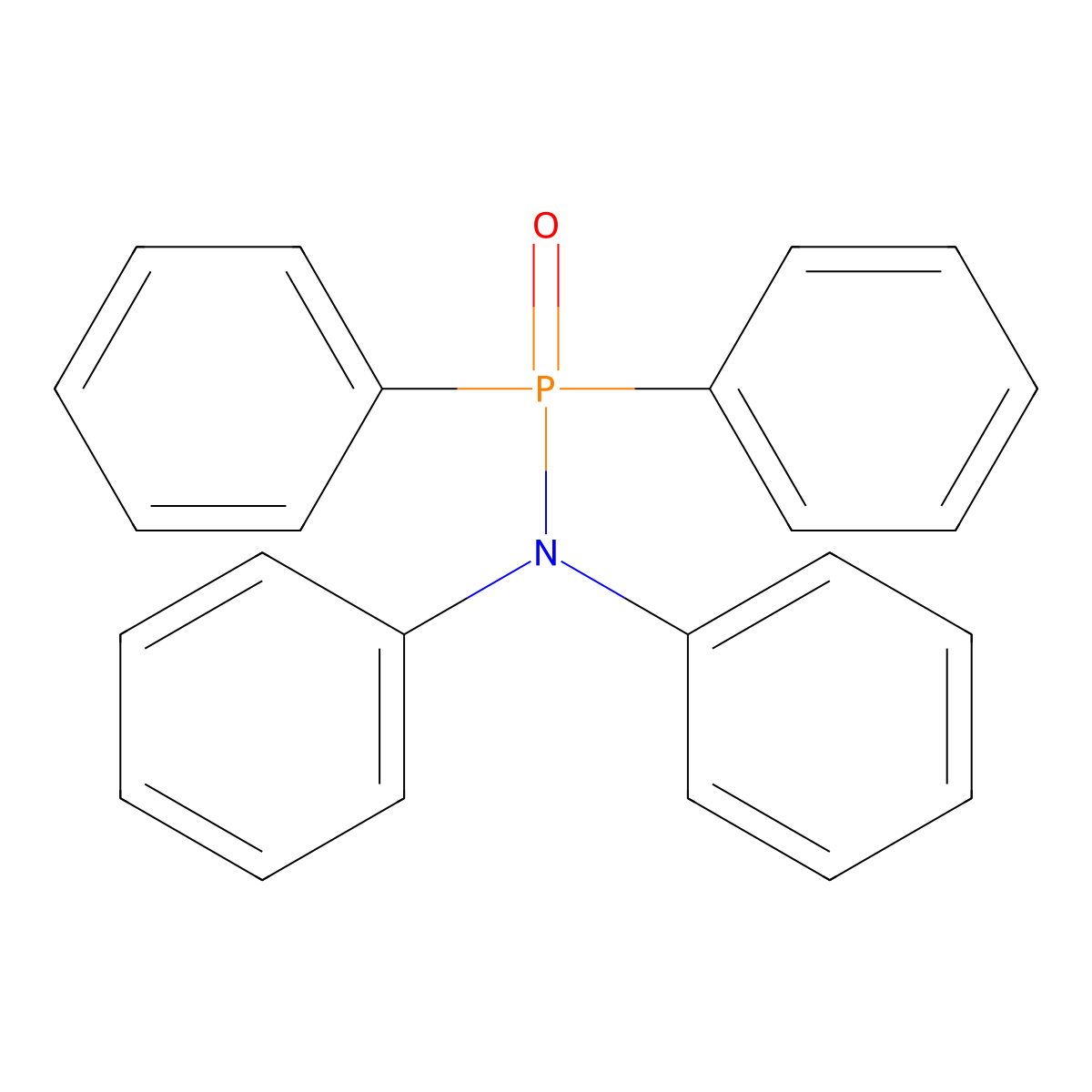 N-diphenylphosphoryl-N-phenylaniline molecular structure, CAS 67071-69-6